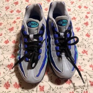 Nike Kids Gray, Blue & Teal Air Max Sneakers